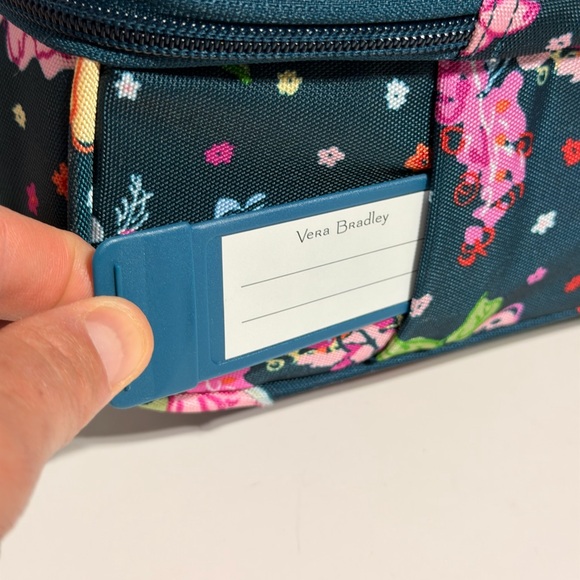 Vera Bradley Teal Floral Rolling Travel Bag - Picture 6 of 16
